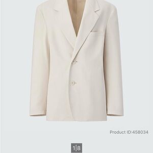 Uniqlo Women's Cream Sport Coat and pants, whole set